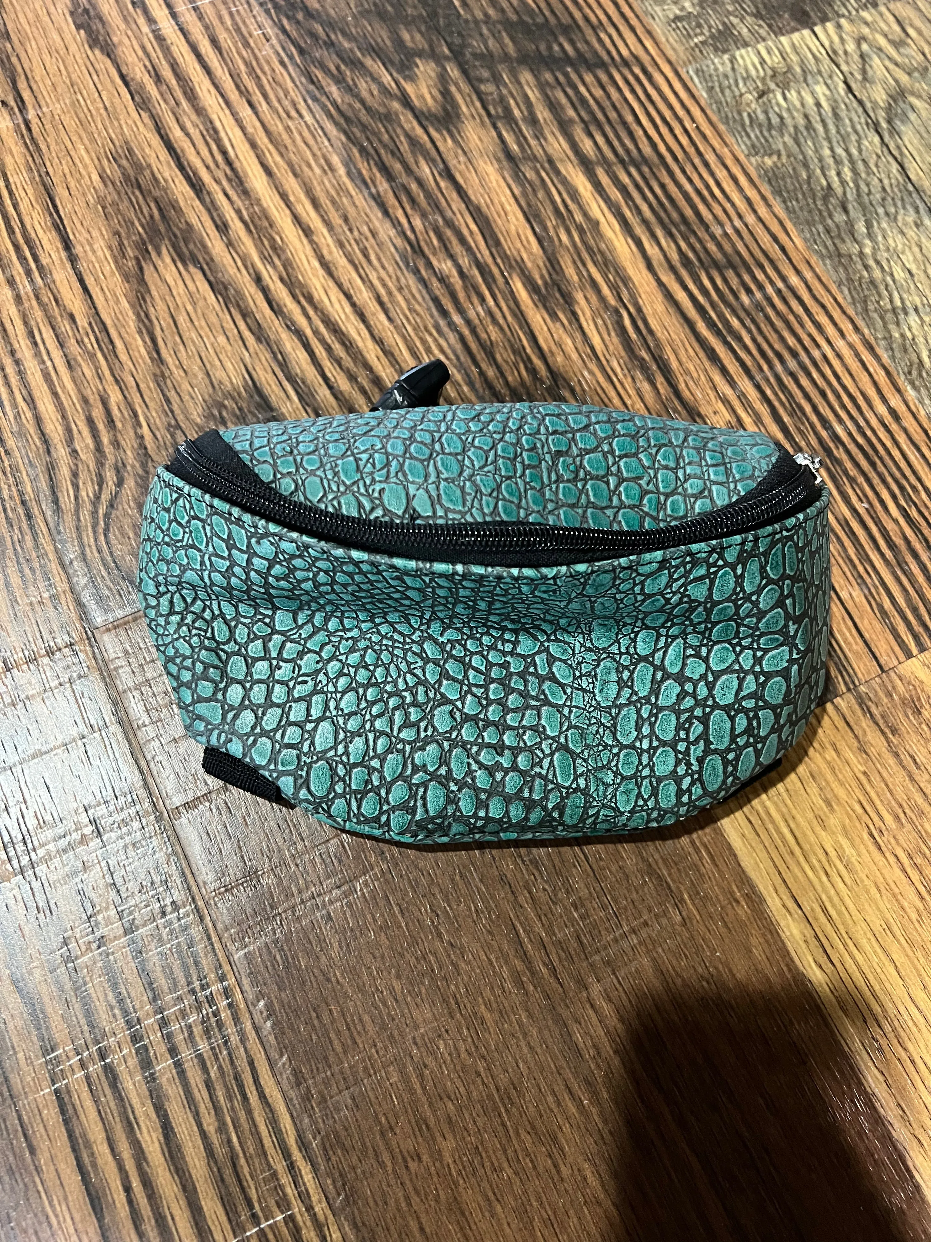 Assorted Prints and Colors Leather Saddle Pouch