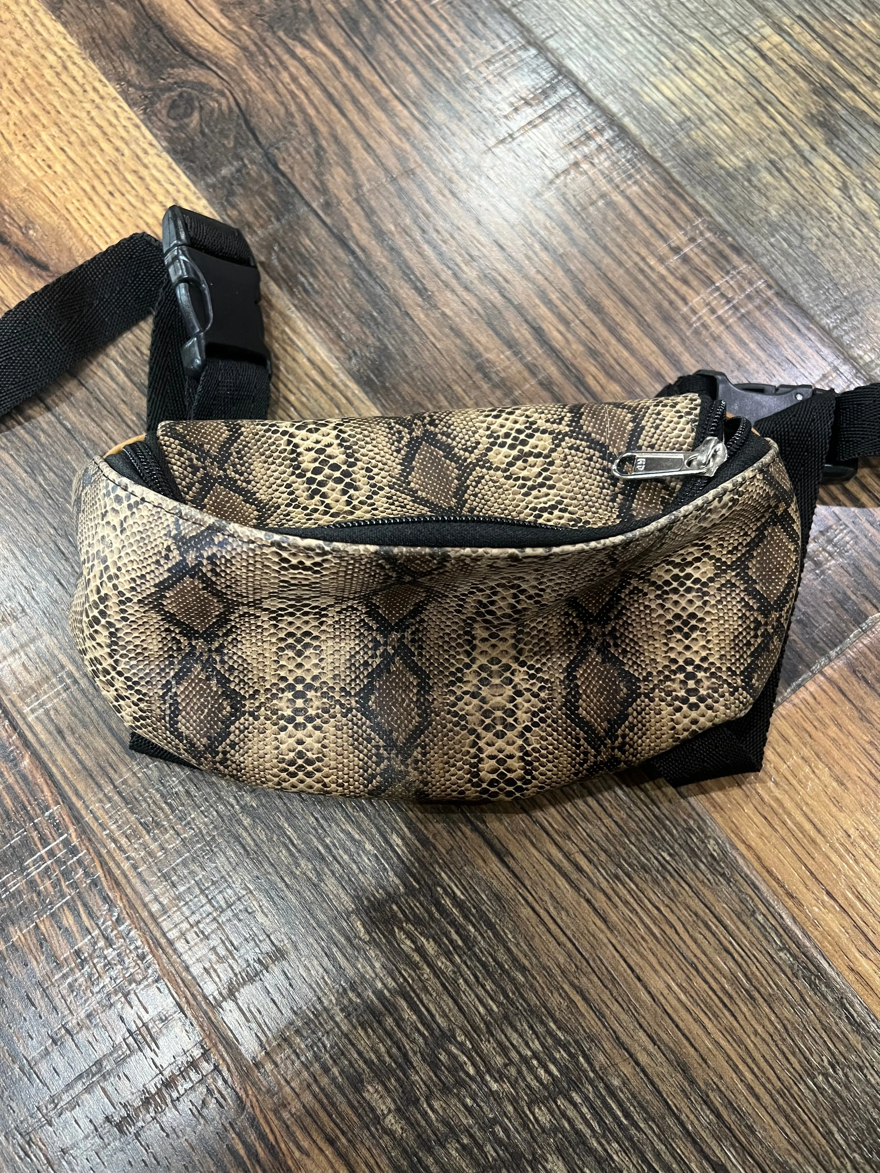 Assorted Prints and Colors Leather Saddle Pouch