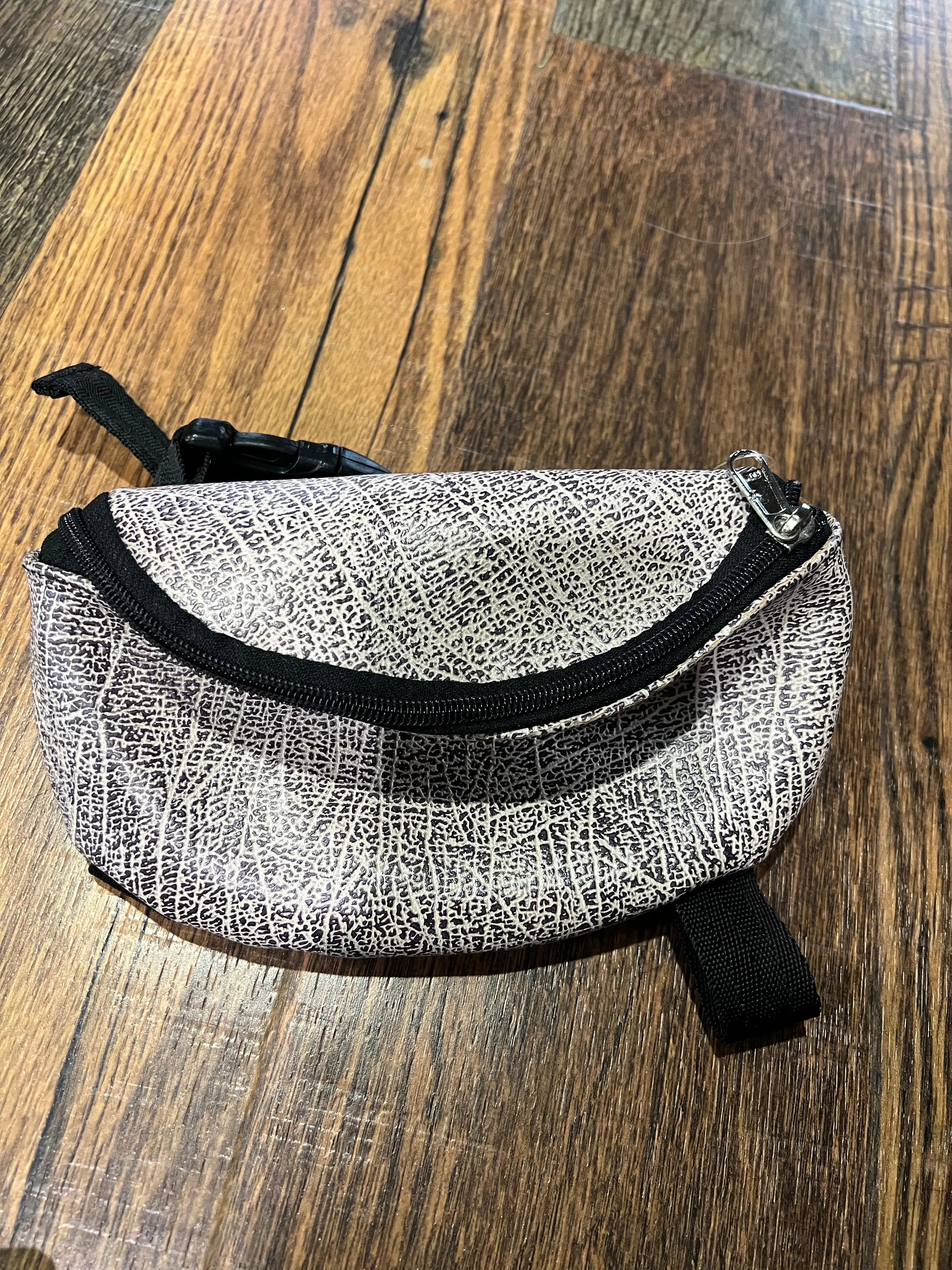 Assorted Prints and Colors Leather Saddle Pouch