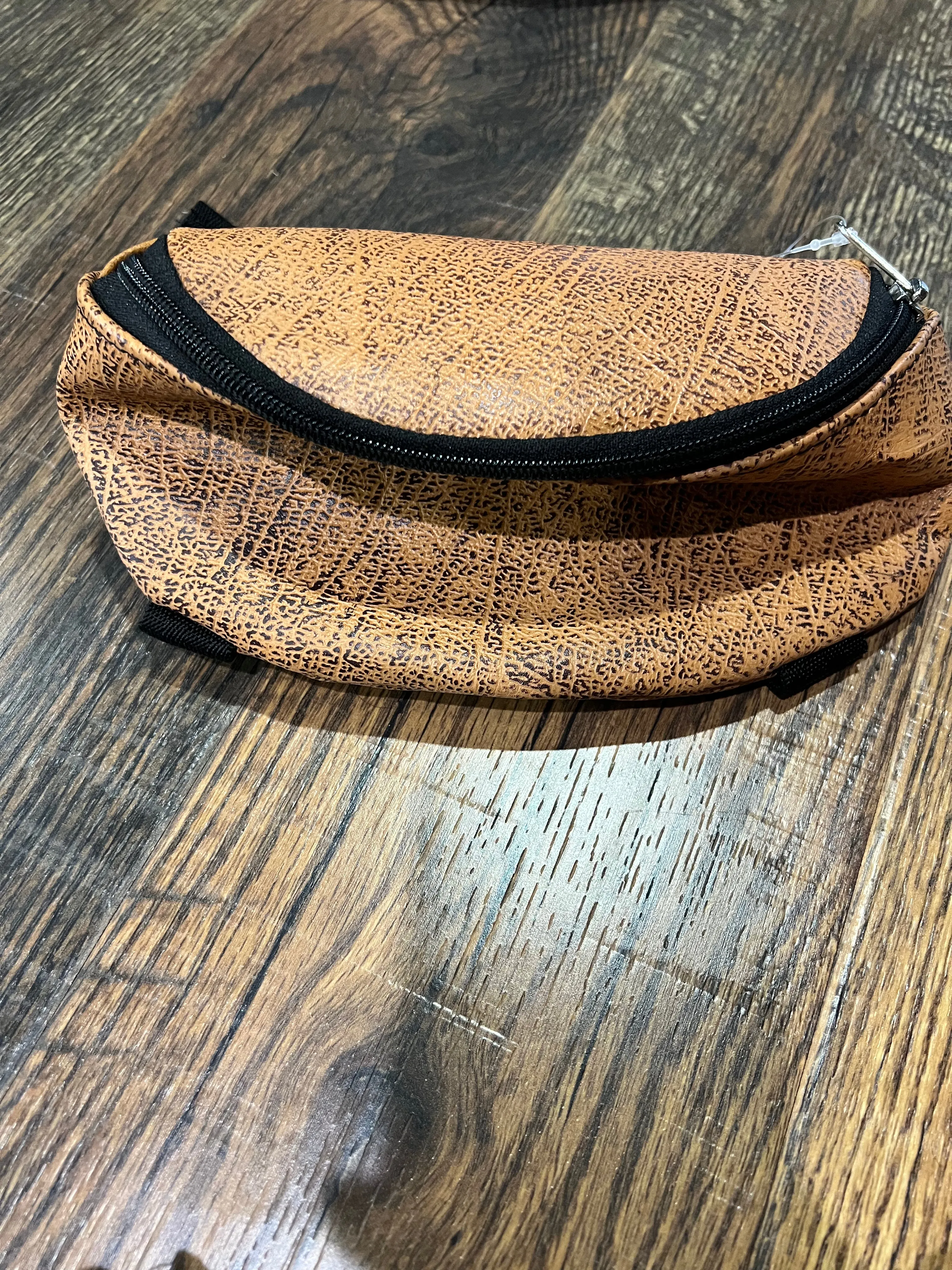 Assorted Prints and Colors Leather Saddle Pouch