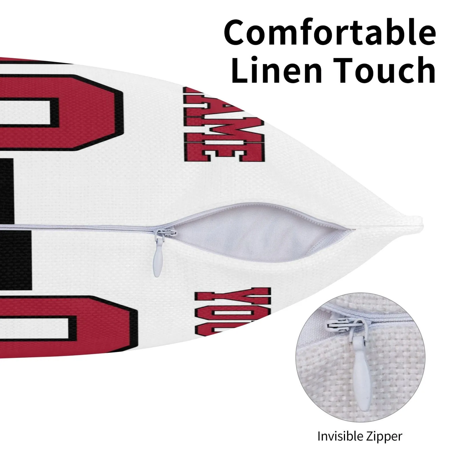 Atlanta Falcons Football Team Decorative Throw Pillow Case Print Personalized Football Style Fans Letters & Number Black Pillowcase Birthday Gift