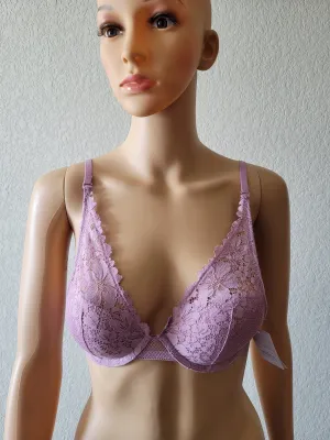 Auden Lace Plunge Coverage Push-Up Bra