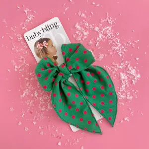 Baby Bling Big Belle Hair Bow Clip - Noel