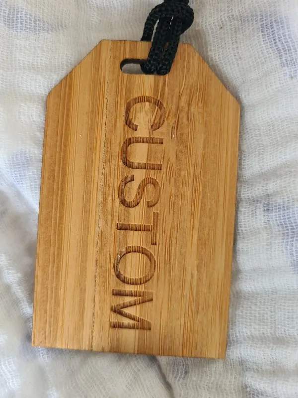 Bag Tag / Luggage Tag - Bamboo Variety