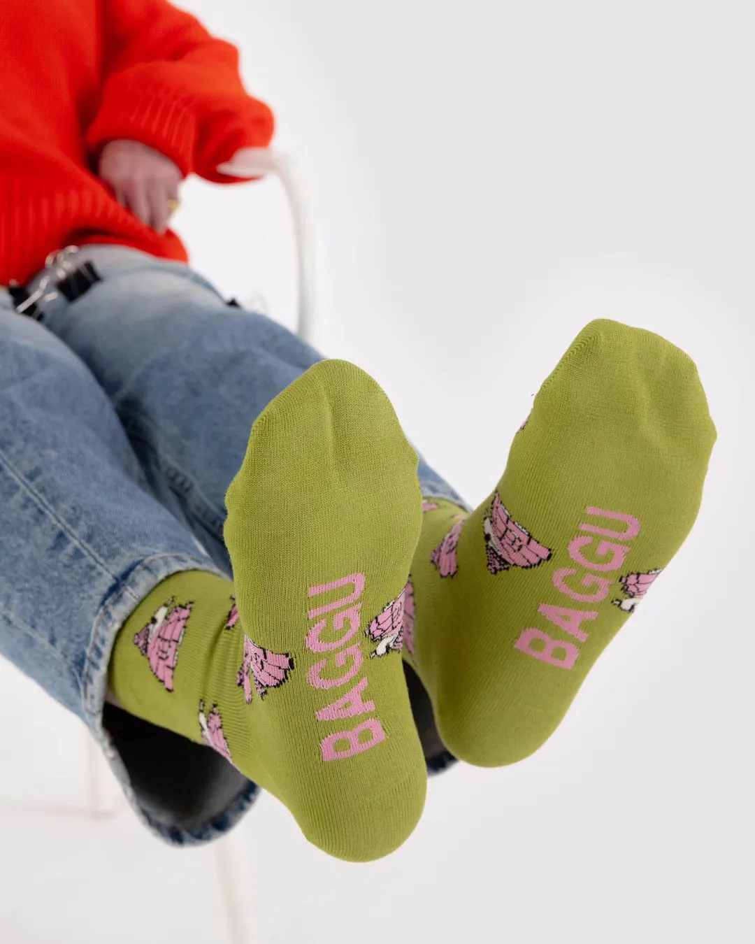 Baggu Crew Socks - Snoopy