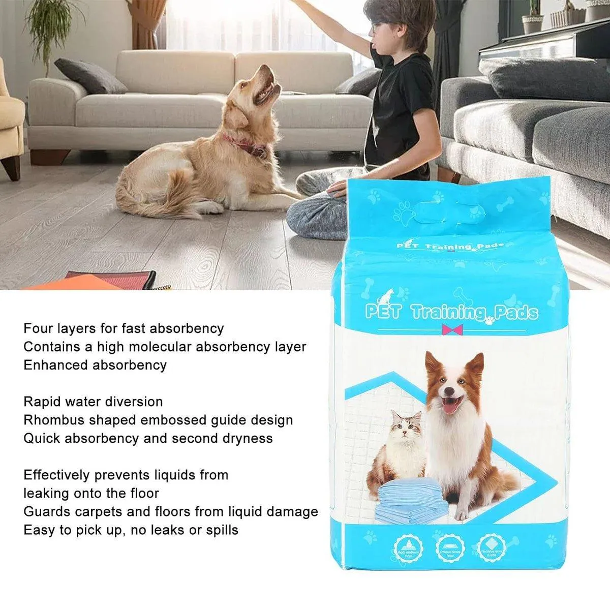 Bamboo Charcoal Deodorant Pet Pads Wholesale for Dogs Cats Fragrant