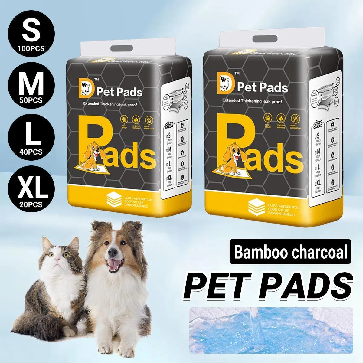 Bamboo Charcoal Deodorant Pet Pads Wholesale for Dogs Cats Fragrant