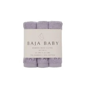 Bamboo/Cotton Wash Cloths | 3 Pack