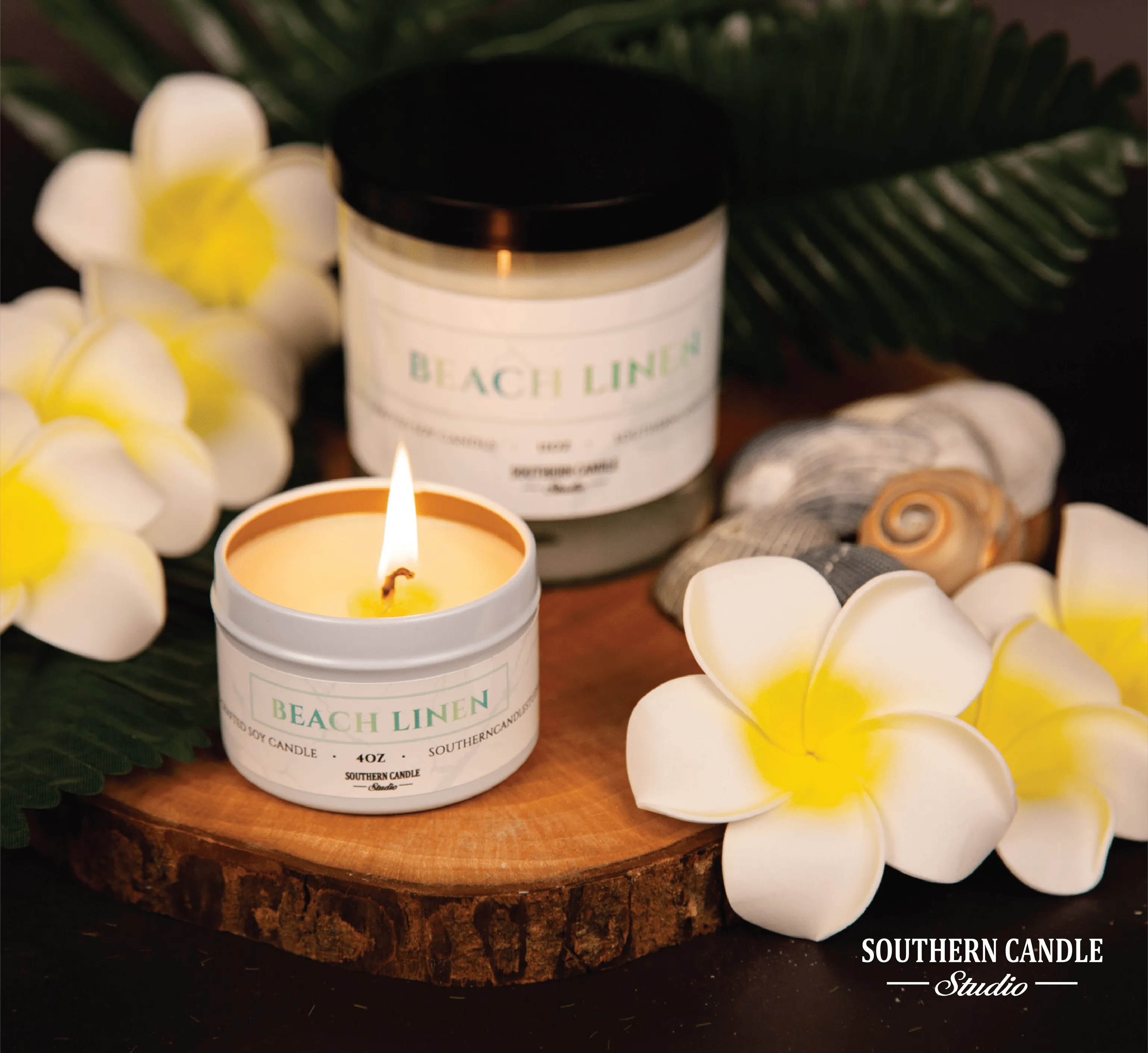 Beach Linen Soy Wax Candle 4 oz.