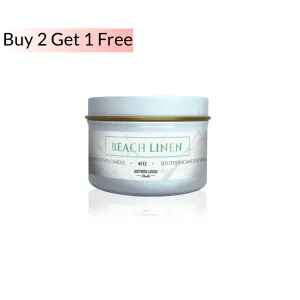 Beach Linen Soy Wax Candle 4 oz.