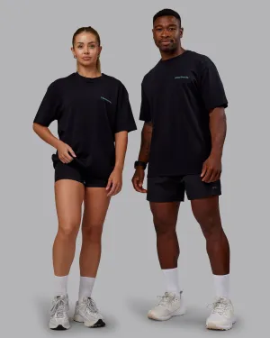 Better Every Day FLXCotton Tee Oversize - Black-Blue Atoll