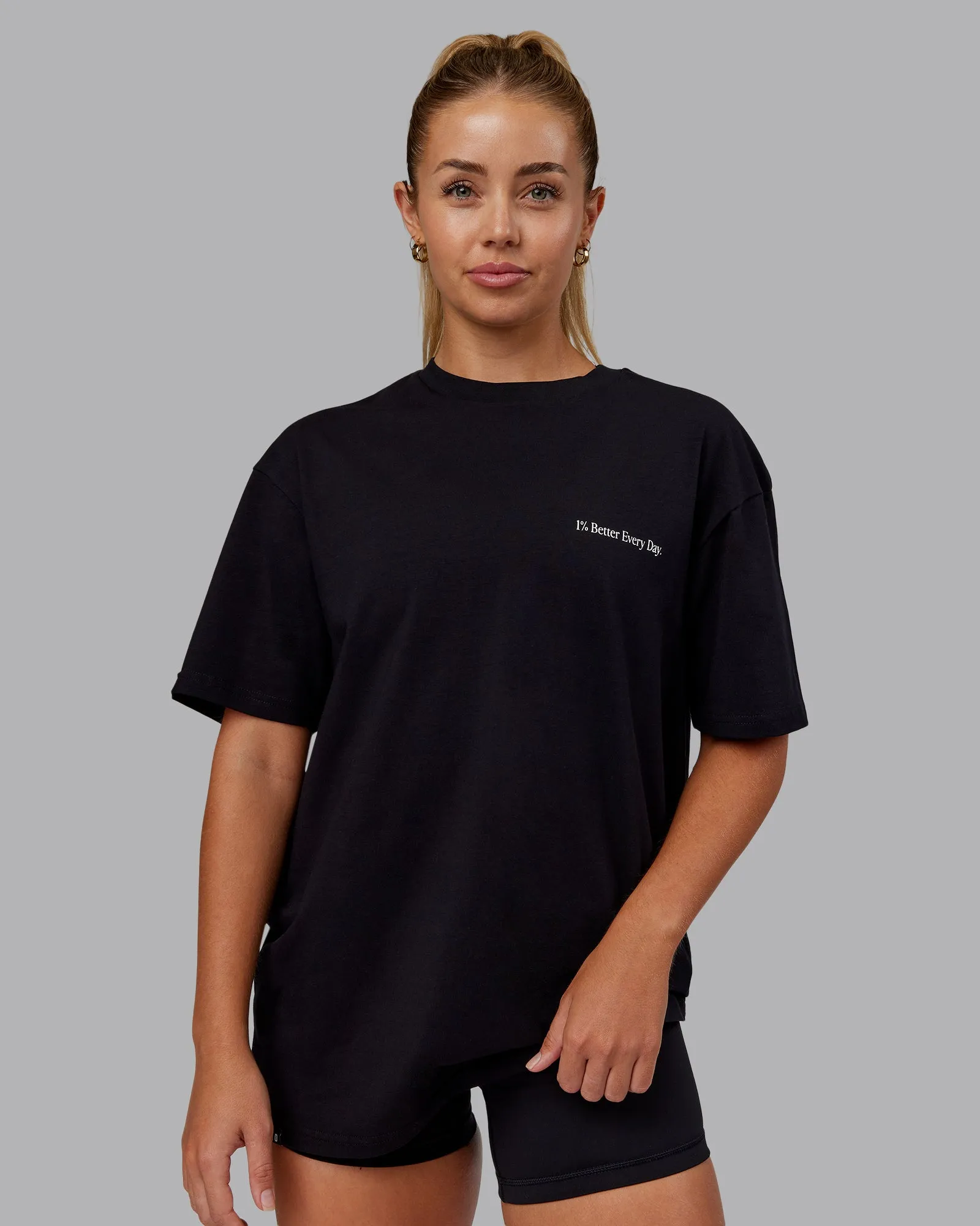 Better Every Day FLXCotton Tee Oversize - Black-White