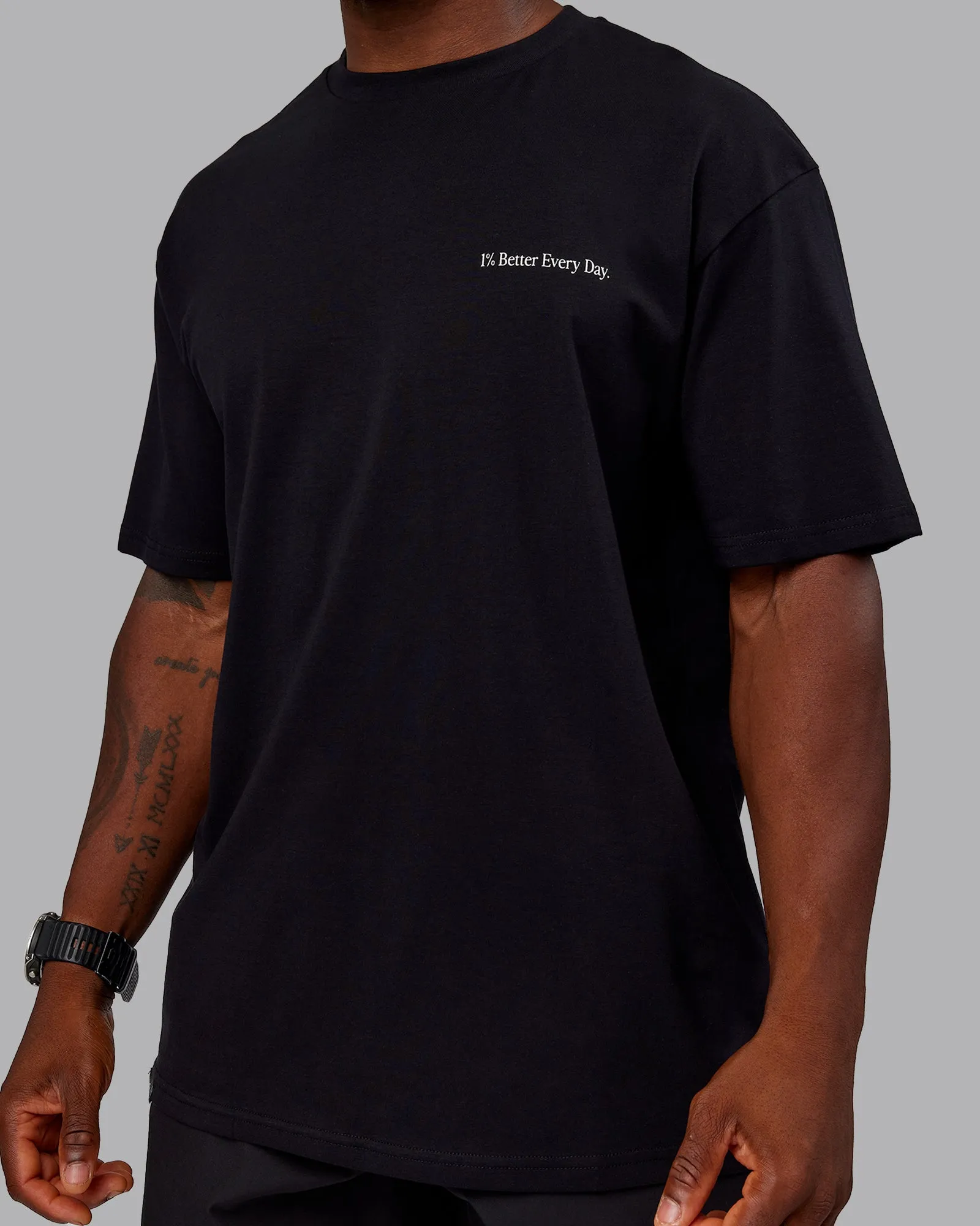 Better Every Day FLXCotton Tee Oversize - Black-White