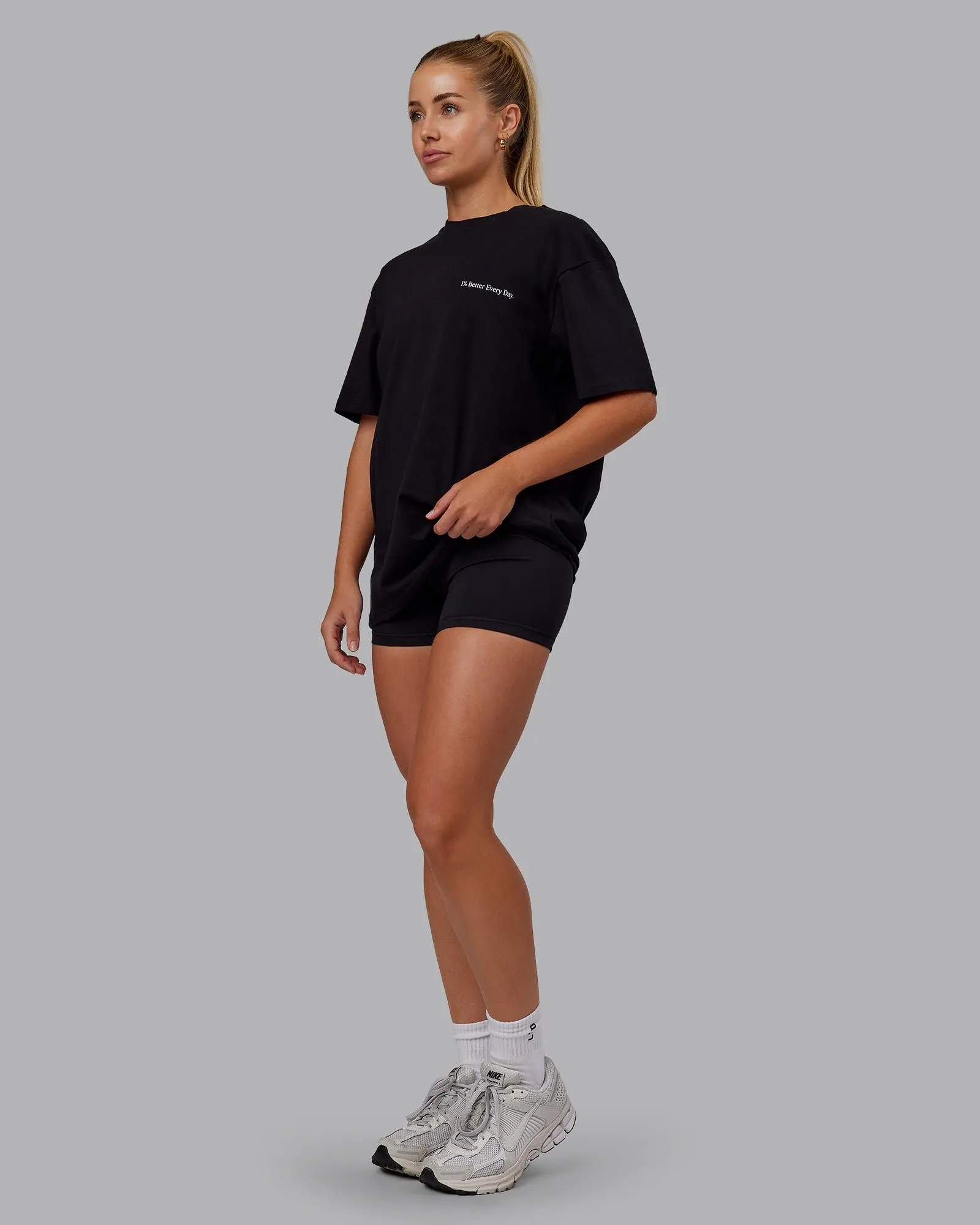 Better Every Day FLXCotton Tee Oversize - Black-White
