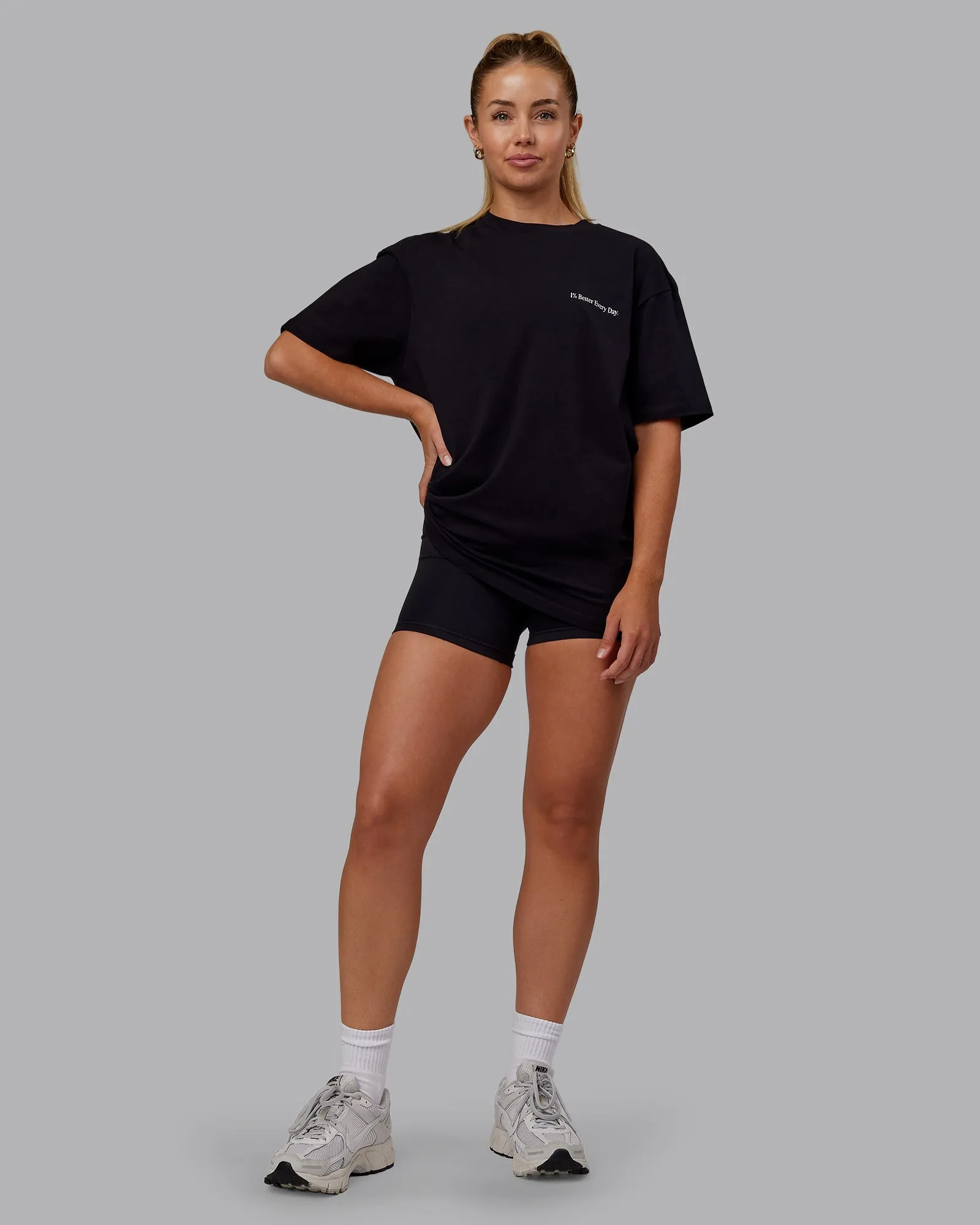 Better Every Day FLXCotton Tee Oversize - Black-White