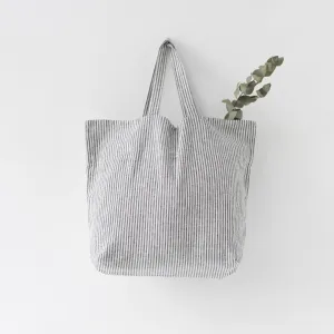 Big Linen Bag Striped