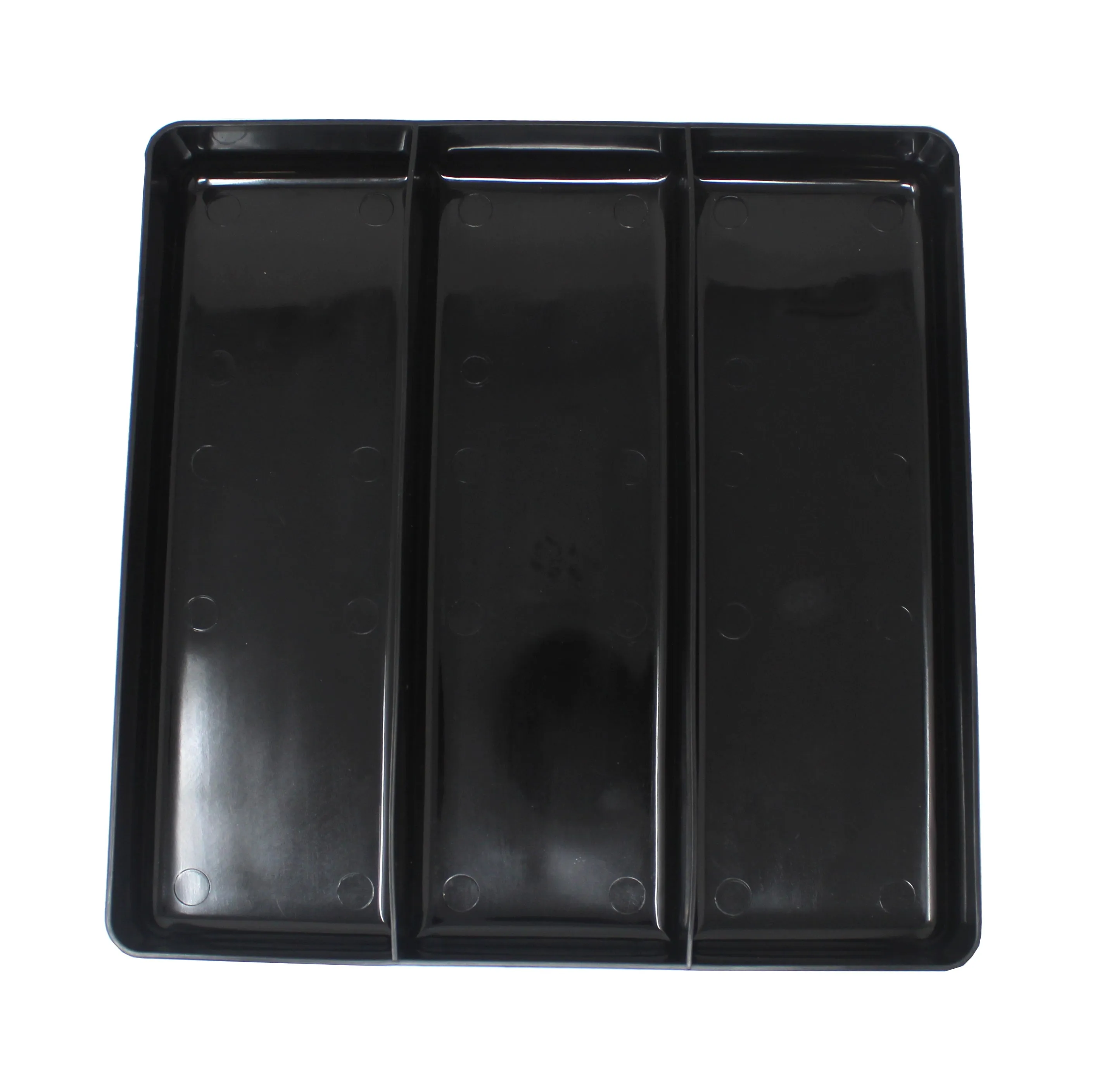 Black & Red Stackable Lightweight 3 Compartment Organizer Tray Kit- Heavy-Duty