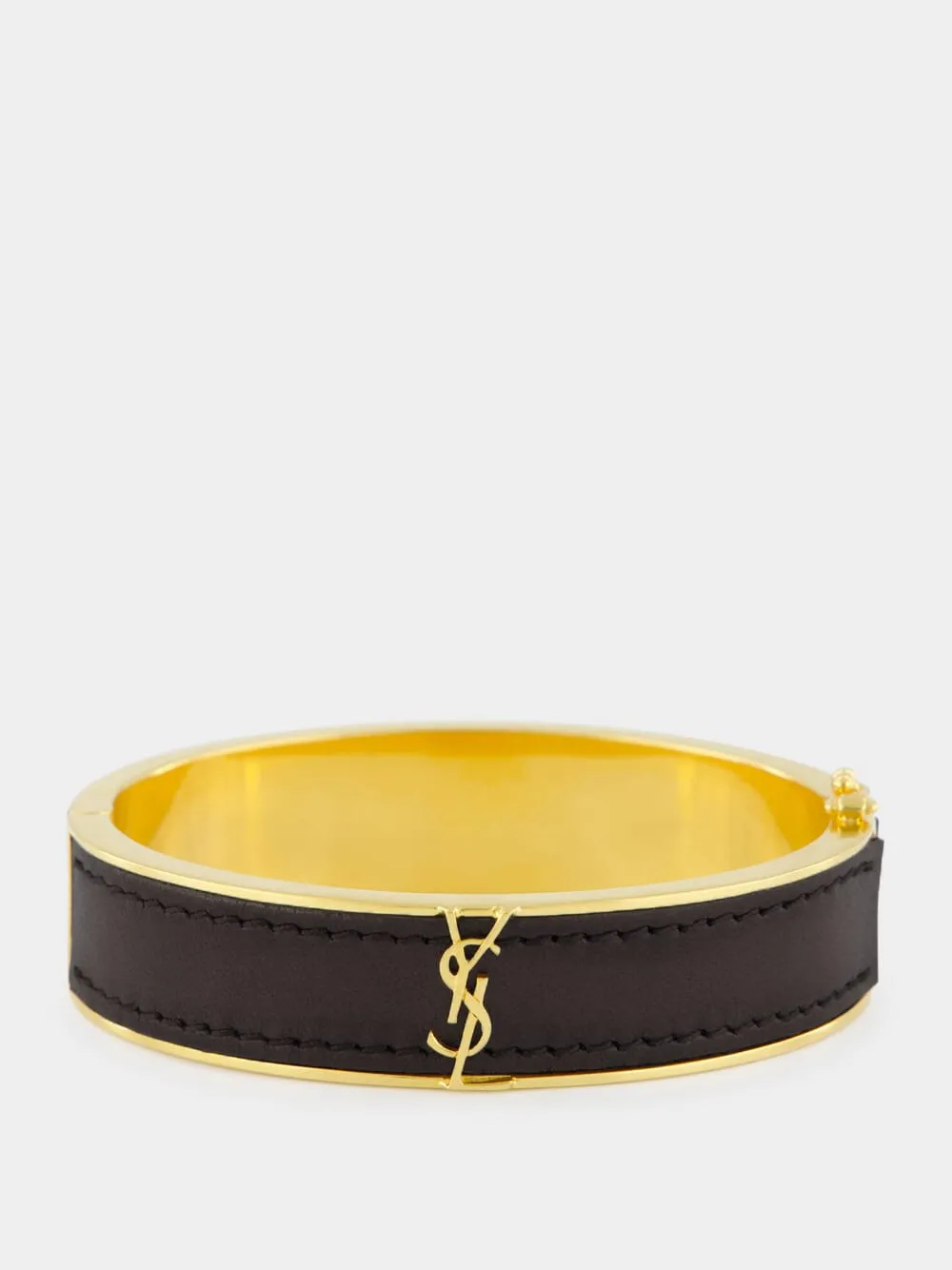 Black Cassandre Leather Bracelet