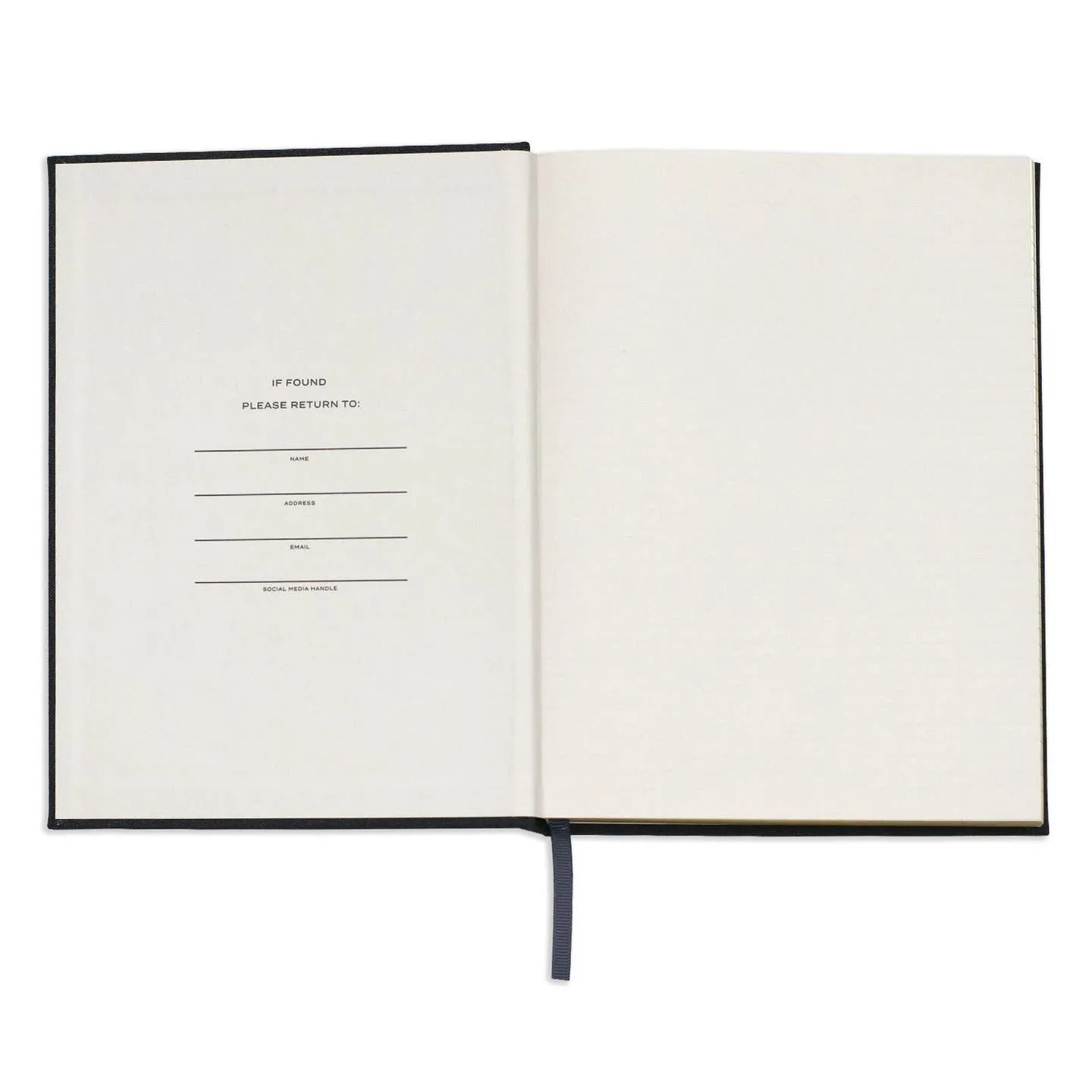 Black Linen Note to Self Journal