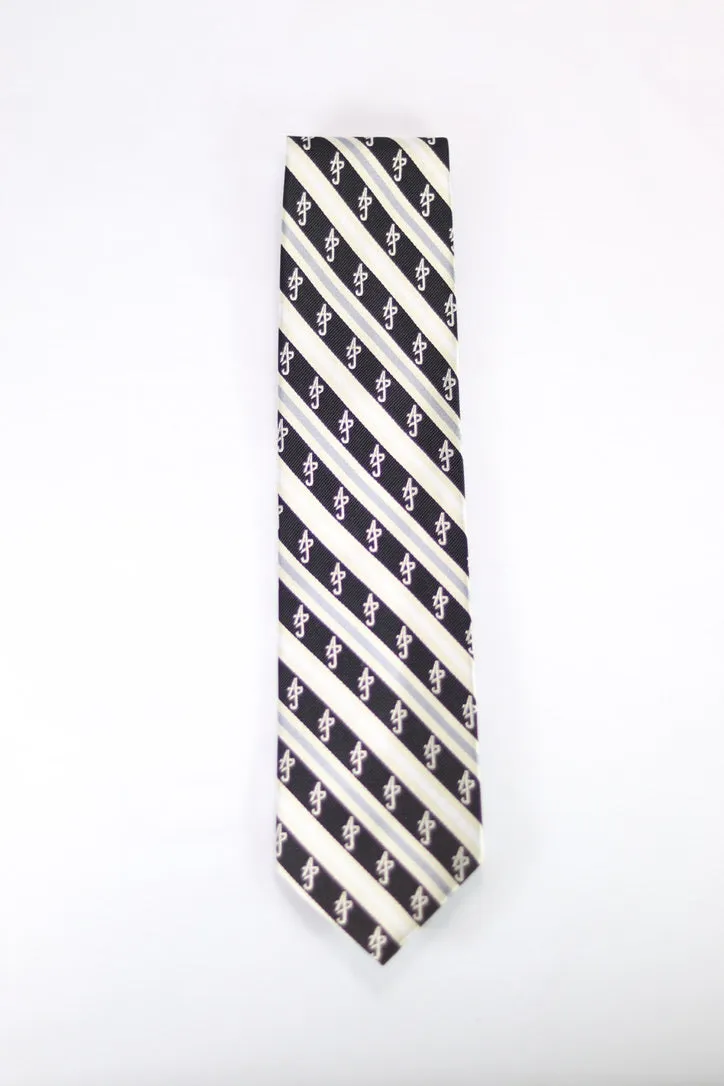Black Multi Silk Tie