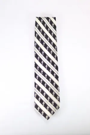 Black Multi Silk Tie