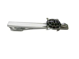 Black Turtle Tortoise Square Tie Clip