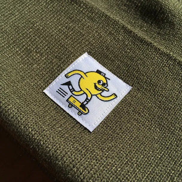 Blast Skates Logo Swatch Beanie Olive
