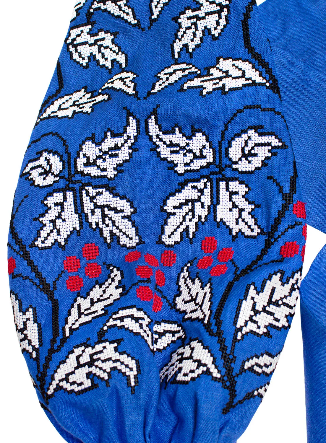Blue Boho style Kaftan with grapes
