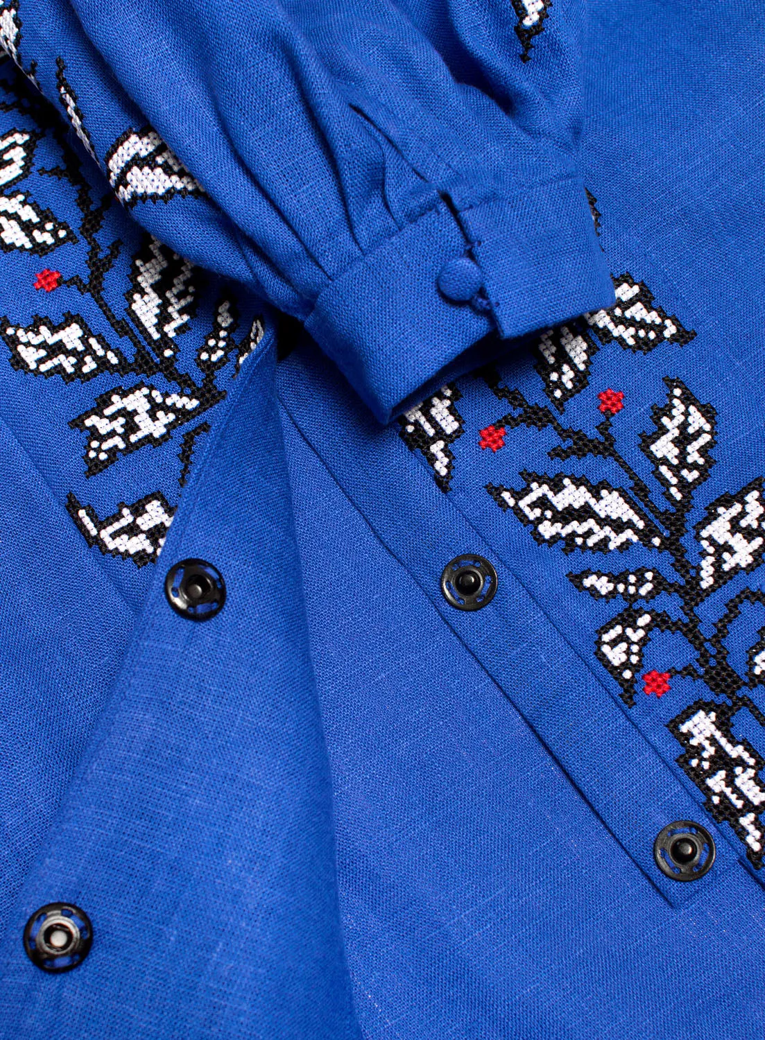 Blue Boho style Kaftan with grapes