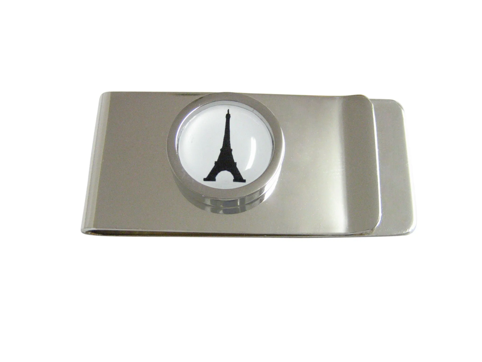 Bordered France Eiffel Tower Pendant Money Clip
