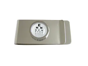 Bordered Round Optometrist Design Money Clip