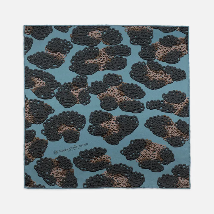 Brass Knuckles Leopard Pocket Square