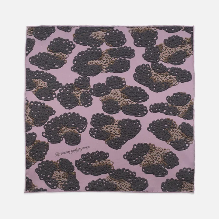 Brass Knuckles Leopard Pocket Square