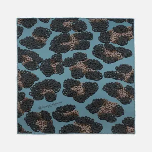 Brass Knuckles Leopard Pocket Square