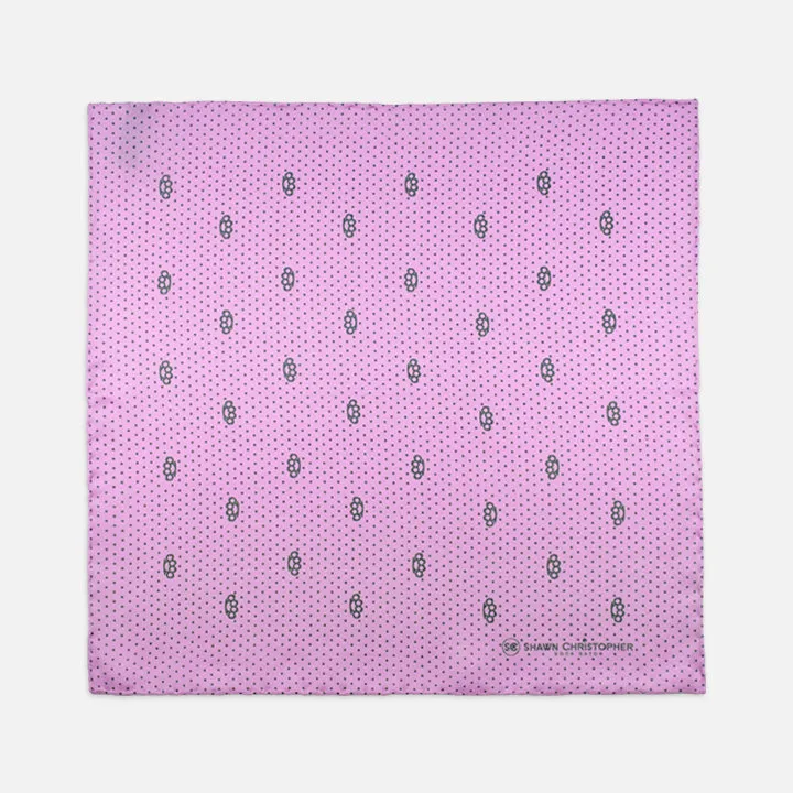 Brass Knuckles Polka Dots Pocket Square