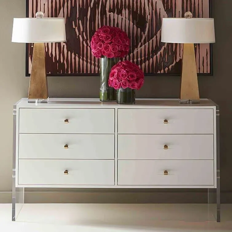 Brassed Tower Table Lamp