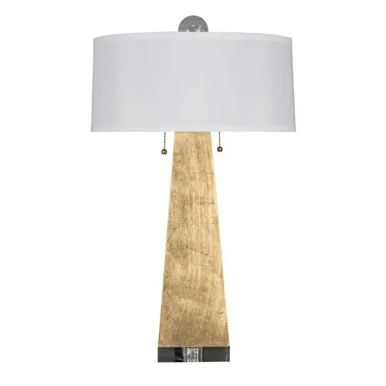 Brassed Tower Table Lamp