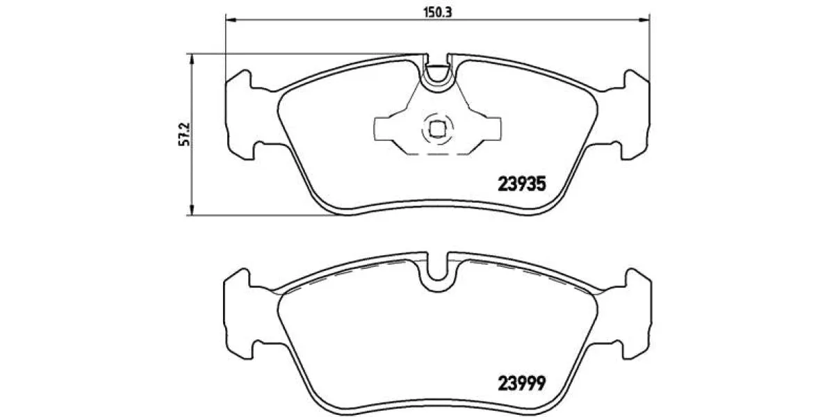 Brembo Brake Pads Front Bmw 1 Series ( Set Lh&Rh) (P06035)