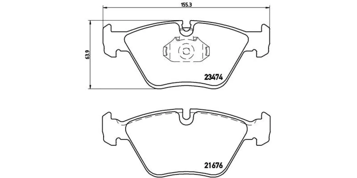 Brembo Brake Pads Front Bmw E36/E46/Z3/Z4 ( Set Lh&Rh) (P06042)