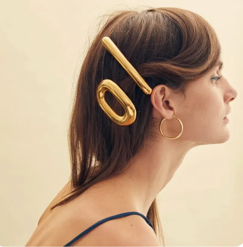 Brie Hair Clip - Gold