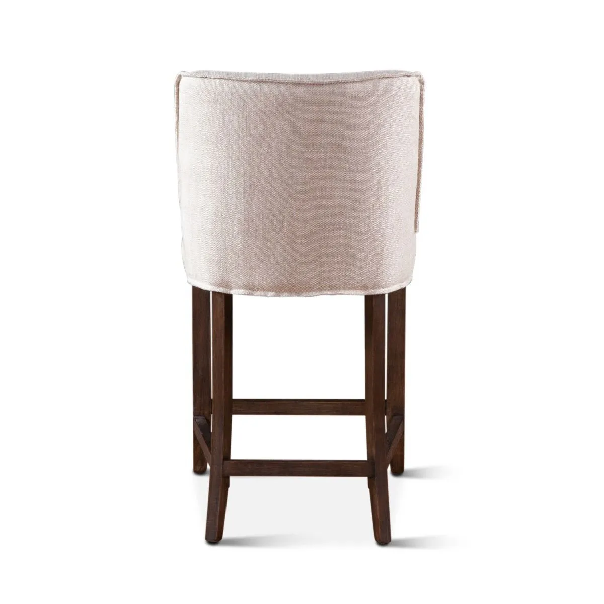 Buddy Counter Chair - Off White Linen/Dark Legs