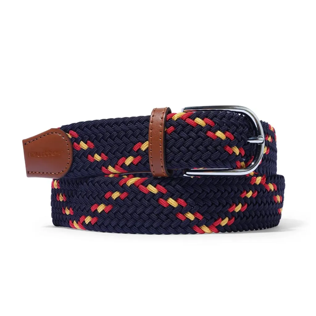 BUTTER GOODS BRAIDED BELT - NAVY