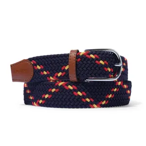 BUTTER GOODS BRAIDED BELT - NAVY