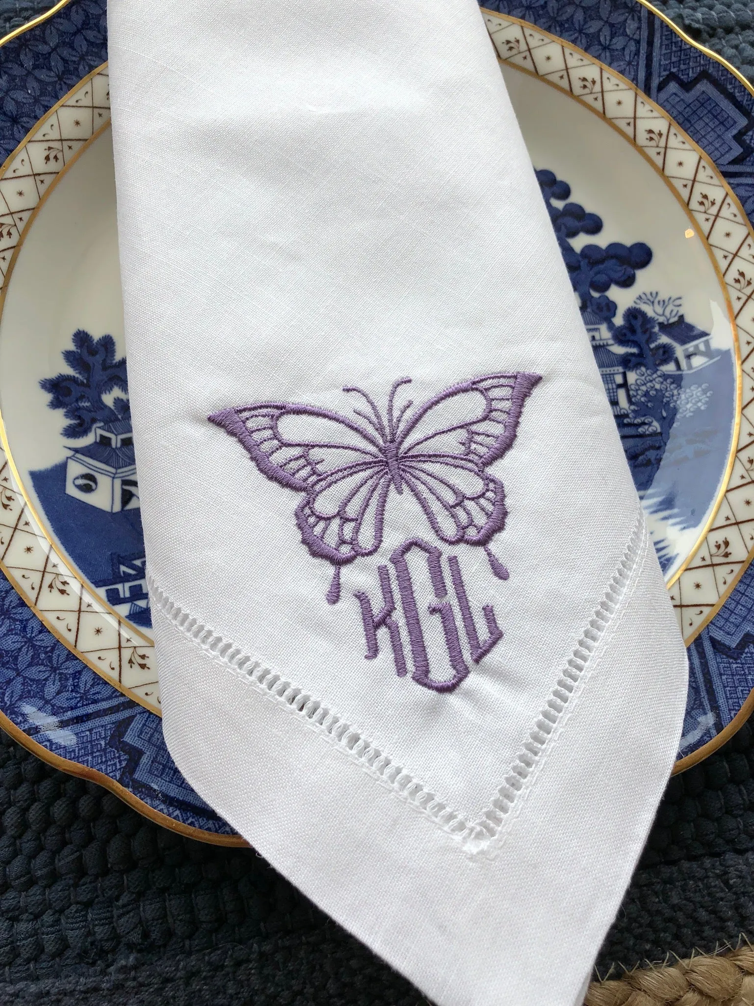 Butterfly Monogram Napkin