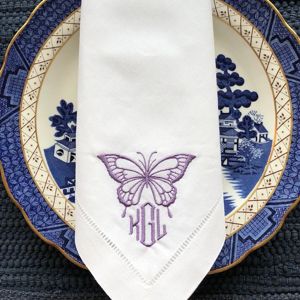 Butterfly Monogram Napkin