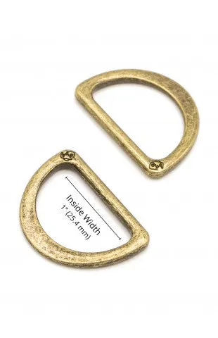 ByAnnie D Rings 1" Pack of 2