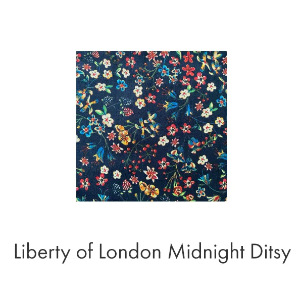 Caftan Dress Cafe Length in Liberty of London Fragile Blooms