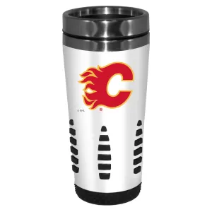 Calgary Flames Travel Mug - 16 oz. White Huntsville