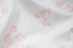 Camille - Soft Pink On Oyster linen, Without Leaf