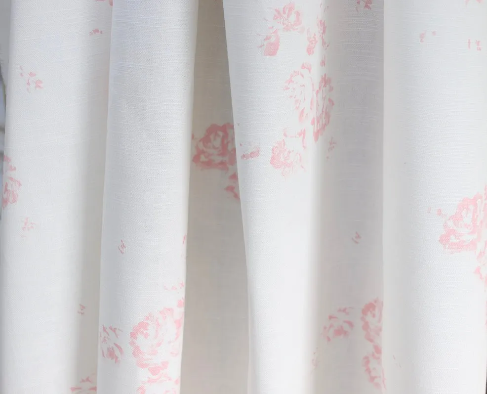 Camille - Soft Pink On Oyster linen, Without Leaf